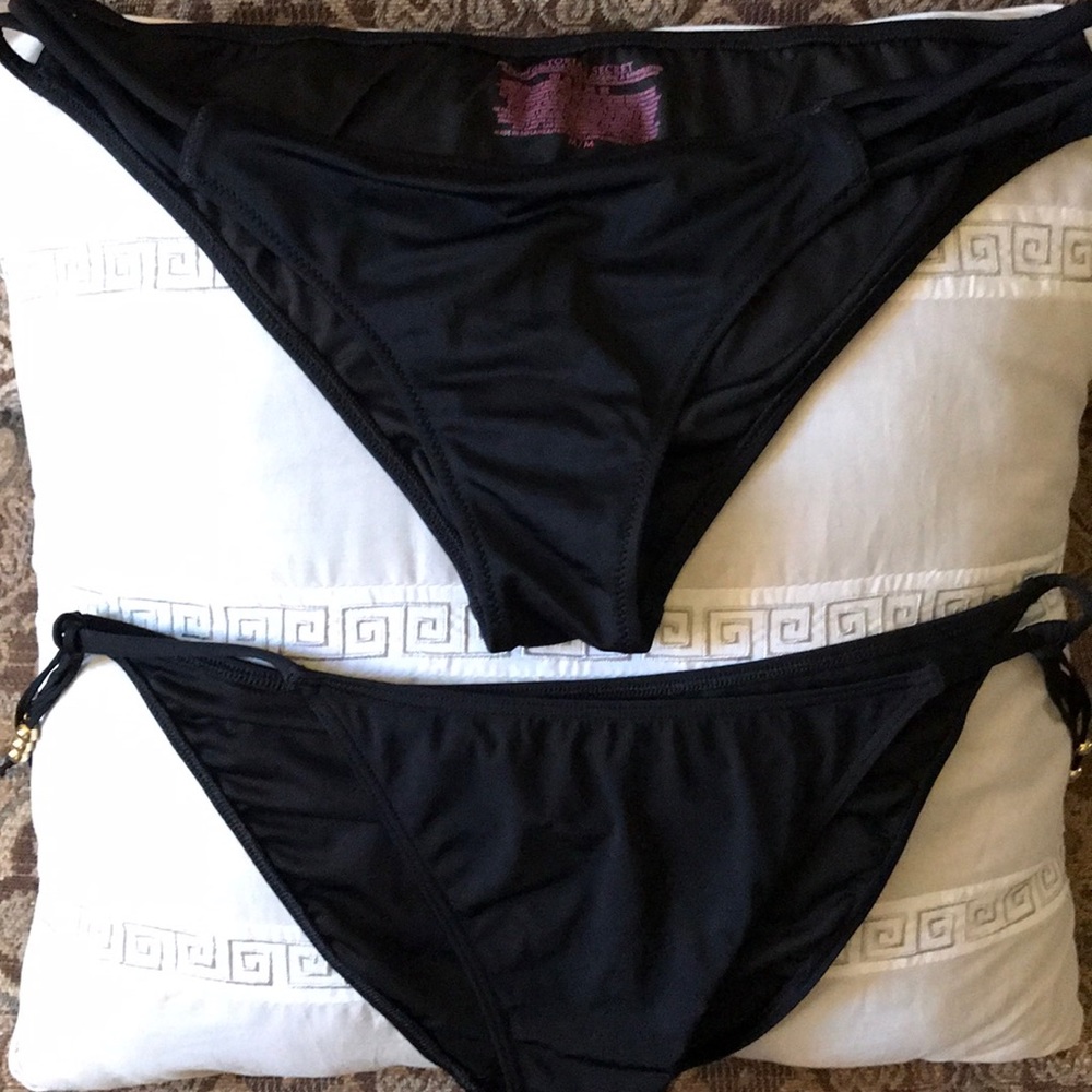 Victoria Secret black bikini bottoms
